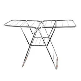 Premium Stainless Steel Cloth Rack 45x23 M inches, Durable & Rust-Resistant, Compact & Heavy-Duty