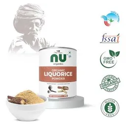 Nu Organics Licorice Root Powder - 375g Pure Glycyrrhiza glabra (Mulethi/Yashtimadhu) | Natural Expectorant for Sore Throat Relief | Supports Immunity