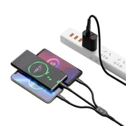 WiWU Starlink Wi-C046E 3in1 USB to USB-C, Micro USB, Lightning 3.1A 1.2m Cable