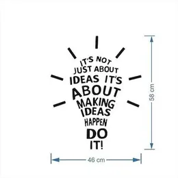 Rawpockets Decals 'Idea' Self Adhesive Wall Sticker (Pack of 2) (FROM INDIA FAAZ)