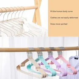10Pcs Adult Children Metal Clothes Hanger with Plastic Coating Suit Coat Drying Rack Support Hook Non-Slip Dress Holder Laundry Organizer Metal Clothe