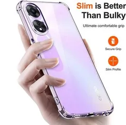 Oppo A58 5G Shockproof Clear Case Transparent Back Cover For Oppo A58 5G