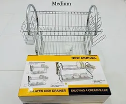 2 Layer Dish Drainer Steel