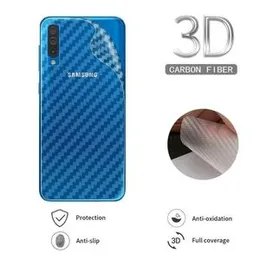 Carbon Fibre Transparent Back Sticker For Samsung A10