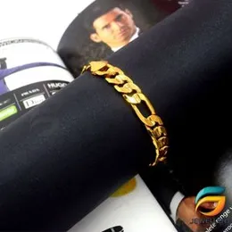 Gold Plated 10mm Lara Bracelet Guarantee 21cm Fashion Fashionable and Stylish Design for Men.