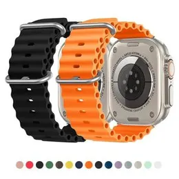 Watch strap for Apple watch ultra band series 10 49mm 42 44 45 46 49 mm original Silicone Bracelet