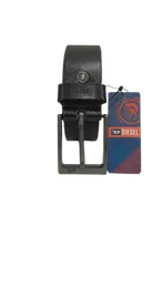 Diesel Men’s Black Genuine Leather Belt – Premium Stylish Waist Belt | Durable, High-Quality Classic Leather Accessory, Luxury Fashion Belt Sri Lanka,