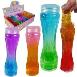 Slime in Large Twist Bottle DIY Crystal Magic Bubble Clay for Kids