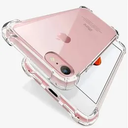 Shockproof Silicone Phone Case For iPhone 7 8 6 6S Plus X XR XS Max Case Transparent Protection Back Cover