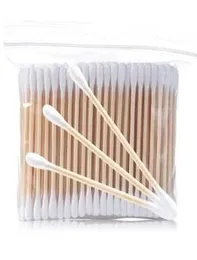 100 Cotton Buds with wooden stick + Plastic Cannister