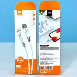WUW Data Cable X195 Micro USB 1m 2.4A Output