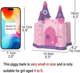 Kids Princess Plastic Personalized Piggy Coin Money Bank (0578)