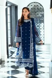 Navy Elegance Pakistani Salwar Suit