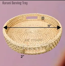Rattan tray , Tray , Kuruni tray medium new