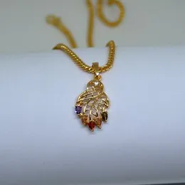 Gold plated Chain with Stone Pendent for wedding party and function