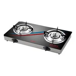 Suga SGT-6000 Glass Top Gas Cooker – 2 Burners with Whirlwind Jet Technology