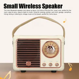 2023 Hot Creative Retro Radio Style Wireless Speaker Small Mini Subwoofer Speaker