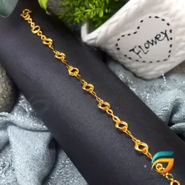 Gold plated Stylish Design Light Weight Double Link Bracelet For Women.