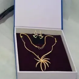 Gold plated Elegant Spider neckless with  new design Spider   earring.