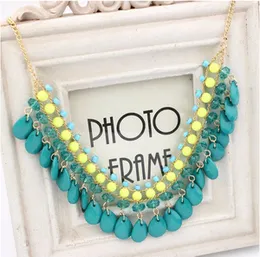 Water Drop Crystal Beads Necklace