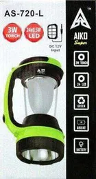 Aiko Super Led Torch & Lamp With Solar As-820 - Green