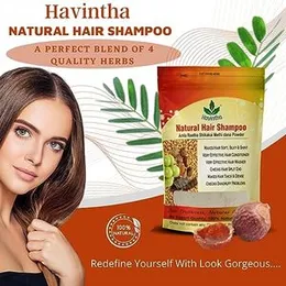 Havintha Natural Hair Shampoo With Herbal Amla Reetha Shikakai And Methi Dana Powder For Men & Women, Totally Organic | Hair Growth | Control Hair Fal