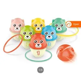 Cartoon Bowling Throwing Loop Game