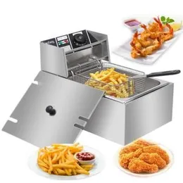 HOFFMAN’S 6 Liter Single Deep Fryer Model 88/1 Commercial Grade Perfect for Home Kitchens Restaurants & Catering