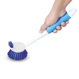Cello Dual Action Sink and Dish Brush, Pack of 1pc, Blue and White