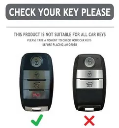 ECOM Universe Car Key Fob Protector TPU Smart Key Remote Case Covers Smart 1 (Cream) [ for Ki-a Sonet | Seltos | Carens | Carnival ]