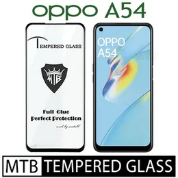 OPPO A54 Branded  tempered Glass for OPPO MTB High Quality Screen Protector Full Glue 9D MTBA54