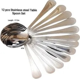 12 pcs Stainless steel  Table Spoon Set