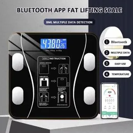 Bluetooth Body Fat Scale, Bathroom Weight Scale Smart Digital Wireless BMI Scale, Body Composition Analyzer Health Monitor with iOS and Android App fo