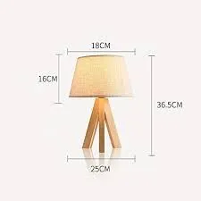 Wooden table lamp