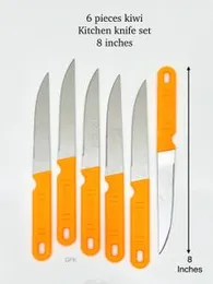 Kiwi Stainless Steel Kitchen Knife 6 pcs Small