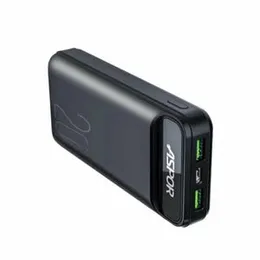 ASPOR A396 20,000mAh 22.5W Super Fast-Charging Power Bank | Dual Output High-Capacity Portable Charger