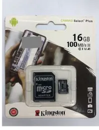 Kingston Canvas Select Plus 16GB microSD Card with Adapter – Class 10, A1, Durable & Fast