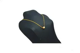 22kt Plated 2mm Bismarck Chain With New Barrel Design Pendant For Women-24 inch