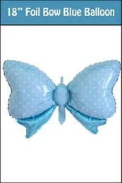 18" Foil Bowirl Boy Pink Blue Happy Birthday Parties