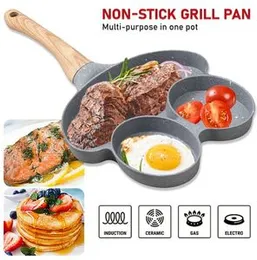 With Wooden Gas Pretter Accessories Bread Breakfast Grill Wood Face Skillet Non Molded Omelet Burger Pancake Adorable A