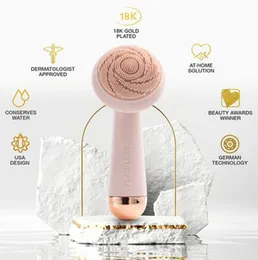 Electric Silicone Facial Brush – USB Rechargeable Waterproof Sonic Vibration Face Cleanser & Skin Massager