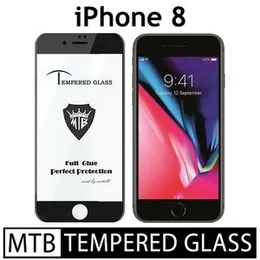 iPhone 8 Branded MTB High Quality Screen Protector Full Glue 9D MTB tempered Glass for iPhone 8