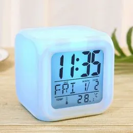 Digital alarm clock / colour changing table clock