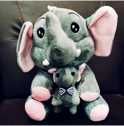 Elephant with Baby Elephant Soft Toy | Cute Plush Toy | Cuddle Toys for All Ages - 2 Colours