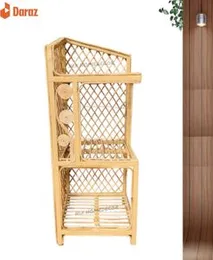 Book shelf/ Corner Rack / Book rack /Cane Rack / Book organizer/storage orgenizer