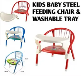 Steel Feeding Chair with Washable Tray for Kids,Babies