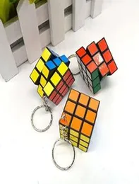 Mini 3x3 Cube Keychains, 1.2 Inch Speed Key Ring,