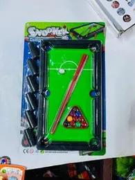 Generic Plastic Billiard Mini Pool Table Snooker To Add More Fun With Ten Small Ball And Two Billiard Stick For Kids - Multi Color