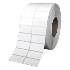 High-Quality White Thermal Barcode Label Sticker Roll 50x25 mm, 2-Up Format, 4000 Labels, Premium Labels