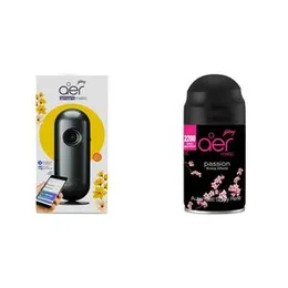 Godrej Aer Smart Matic - Bluetooth Enabled Automatic Air Freshener Kit, Alive (2200 Sprays) And Automatic Air Freshener Refill, Premium Fragrance - Pa